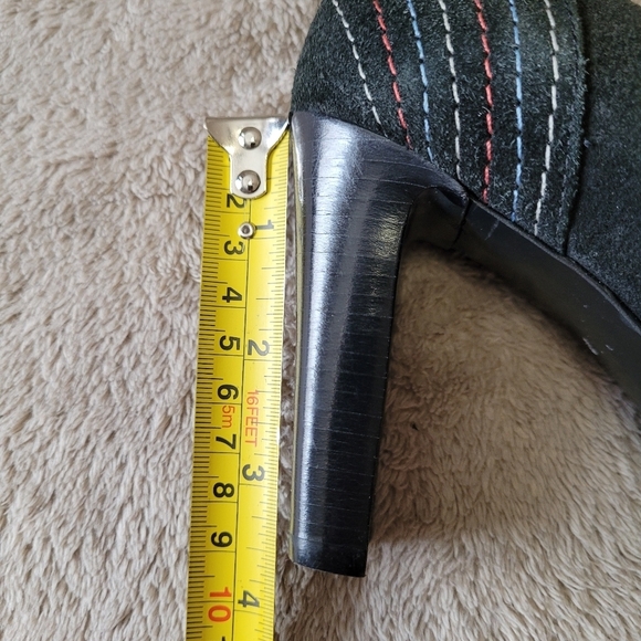 Gianni Bini square toe dark olive green heels size 7​ - Picture 12 of 12